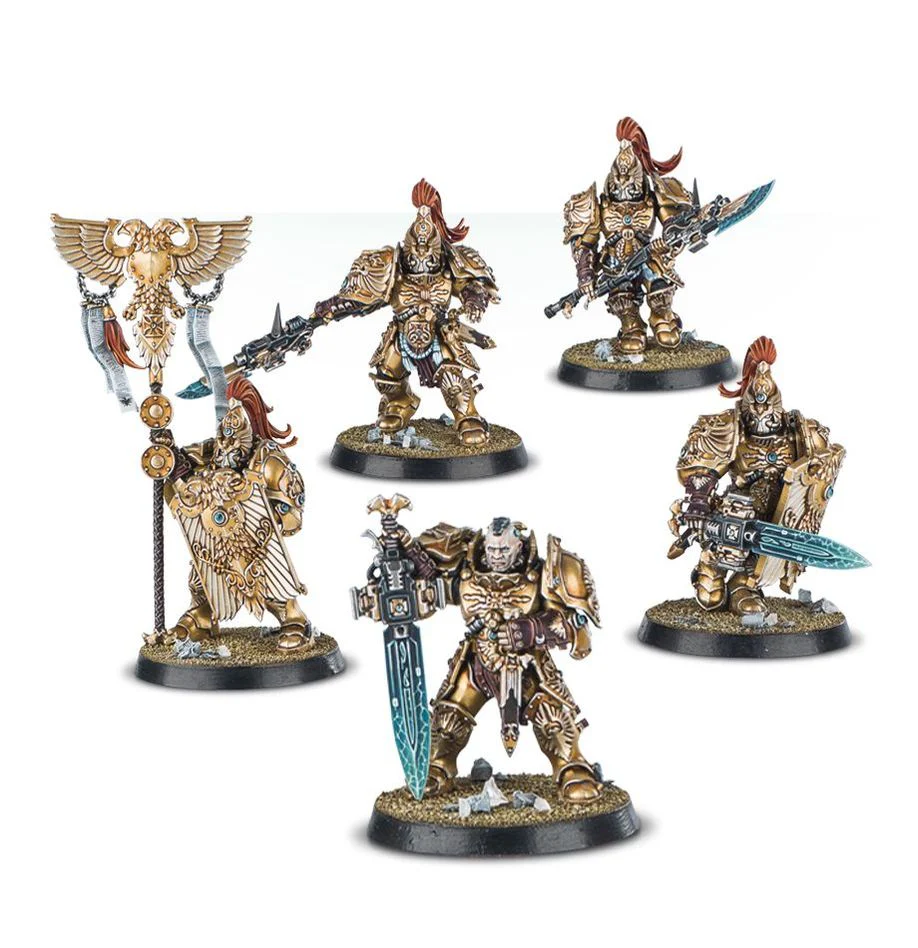 Warhammer 40,000 Adeptus Custodes Custodian Guard (5 Miniatures) - Image 2