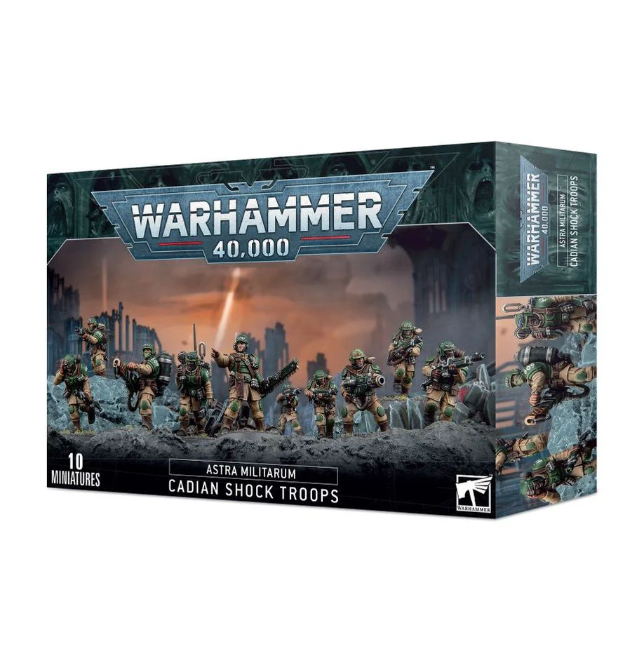 Warhammer 40,000 Astra Militarum Cadian Shock Troops (10 Miniatures)