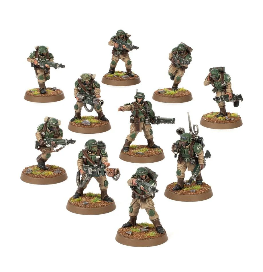 Warhammer 40,000 Astra Militarum Cadian Shock Troops (10 Miniatures) - Image 2