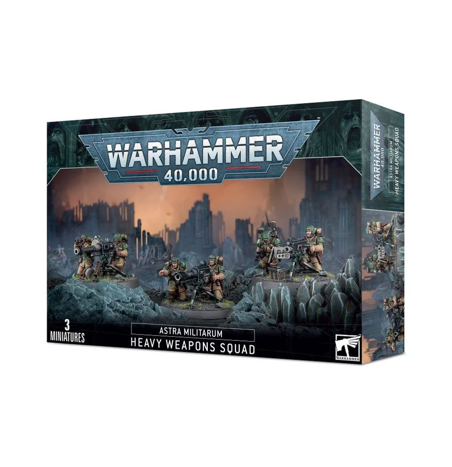 Warhammer 40,000 Astra Militarum Heavy Weapons Squad (3 Miniatures)