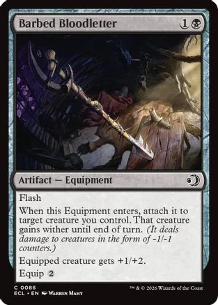 Barbed Bloodletter (ECL-086) - Lorwyn Eclipsed Foil