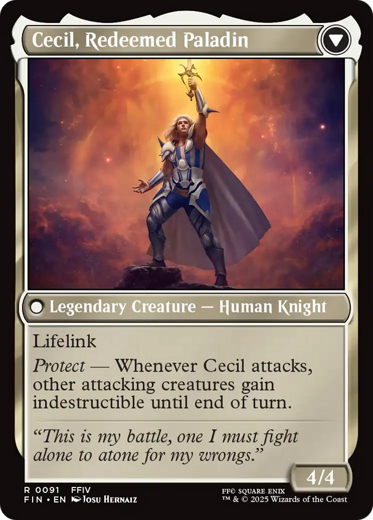 Cecil, Dark Knight (FIN-091) - FINAL FANTASY Foil - Image 2