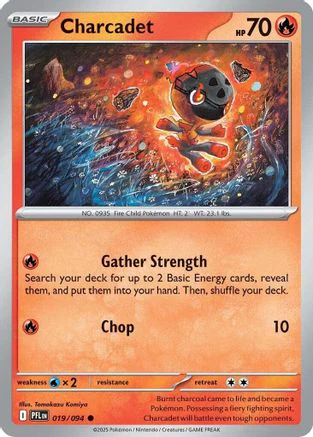 Charcadet 019 - Reverse Holofoil ME02 Phantasmal Flames - Common