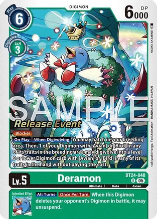 Deramon (BT24-048) - Time Stranger Release Events Cards