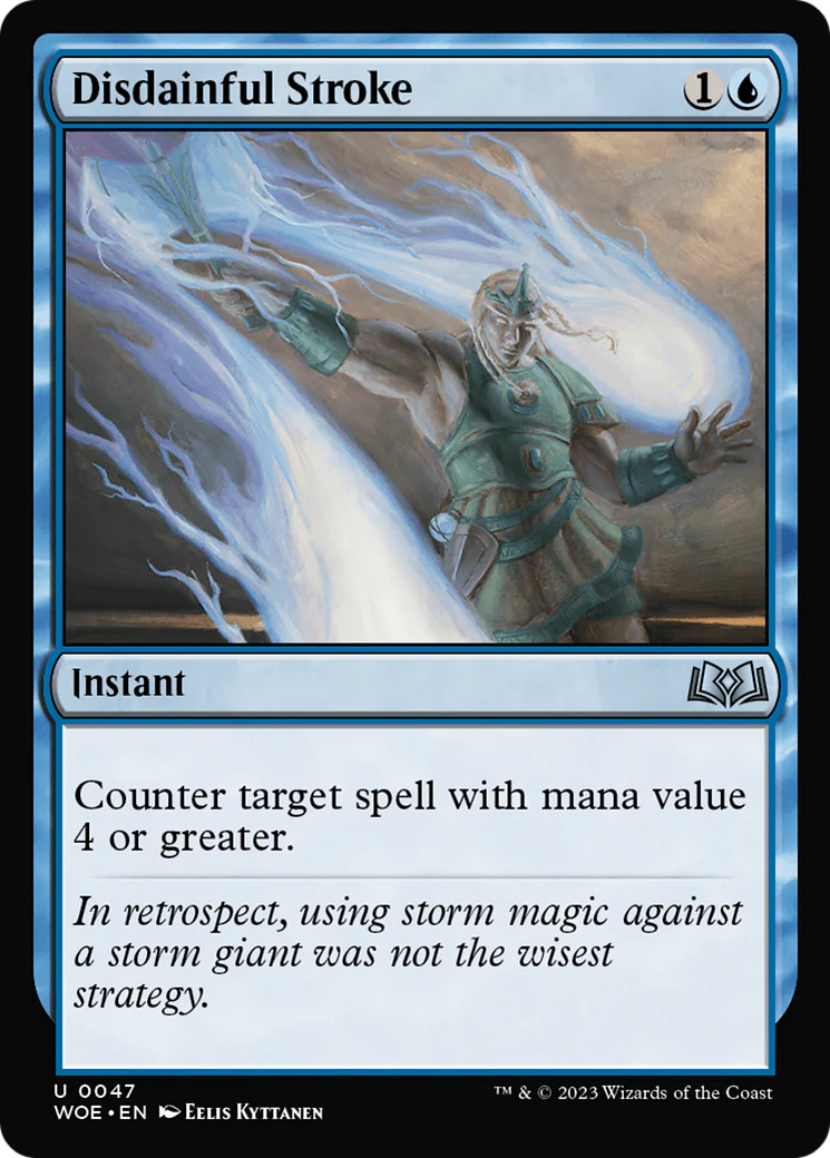 Disdainful Stroke (WOE-047) - Wilds of Eldraine Foil