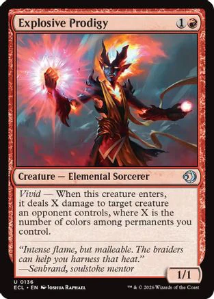 Explosive Prodigy (ECL-136) - Lorwyn Eclipsed Foil