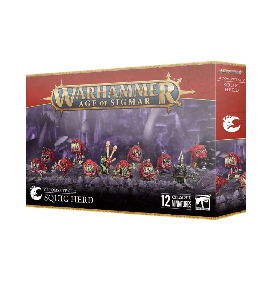 Warhammer Age of Sigmar Gloomspite Gitz Squig Herd (12 Citadel Miniatures)