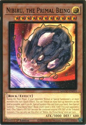 Nibiru, the Primal Being (MAGO-EN019) - Maximum Gold 1st Edition
