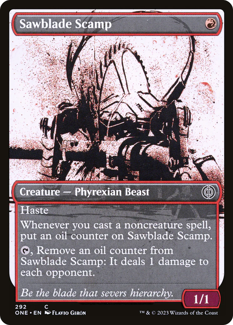 Sawblade Scamp (Showcase) (ONE-292) - Phyrexia: All Will Be One: (Showcase)