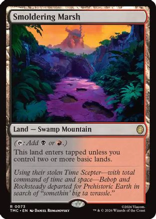 Smoldering Marsh (TMC-073) - Commander: Teenage Mutant Ninja Turtles Foil