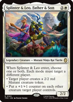 Splinter & Leo, Father & Son (TMC-103) - Commander: Teenage Mutant Ninja Turtles