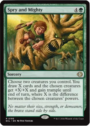 Spry and Mighty (ECL-195) - Lorwyn Eclipsed Foil