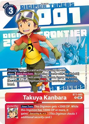 Takuya Kanbara (Digimon Animation Series 25th Anniversary Set) (BT7-085) - Next Adventure Foil