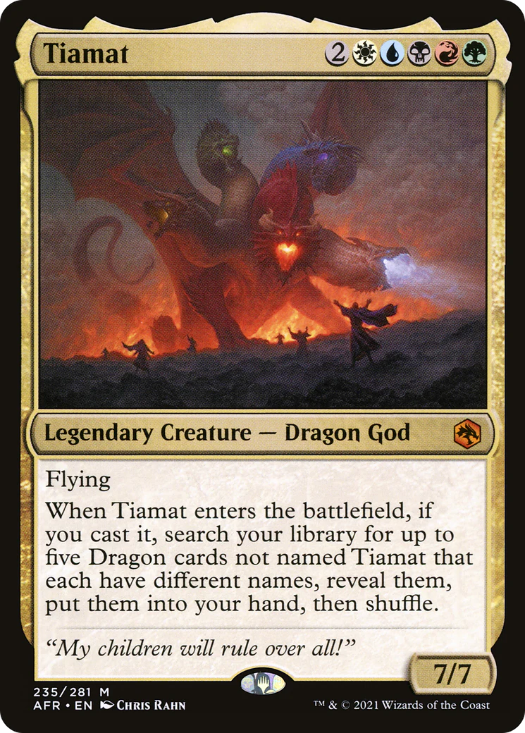 Tiamat (AFR-235) - Adventures in the Forgotten Realms Foil