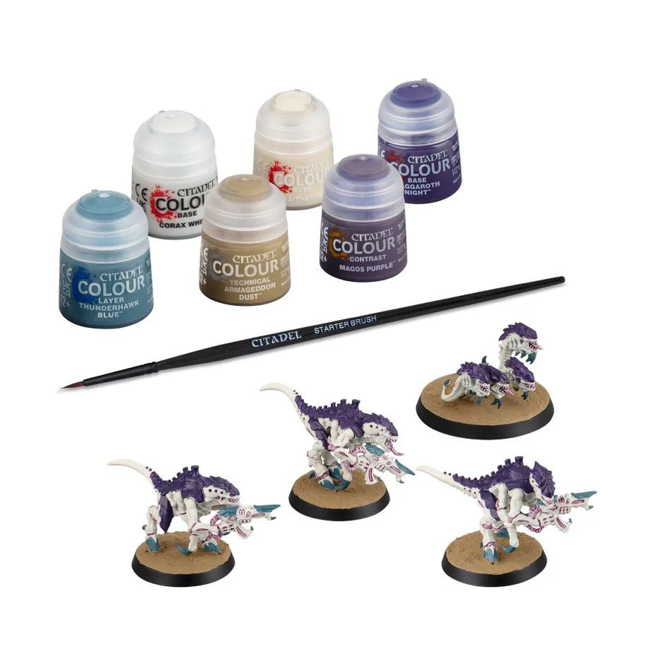 Warhammer 40,000 Tyranids Termagants and Ripper Swarm + Paints Set - Image 2